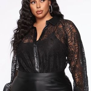 Lace Button Up blouse